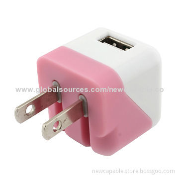 UK Travel Charger with 100 to 240V AC, 50/60Hz Input, 45 x 45 x 45mm Size